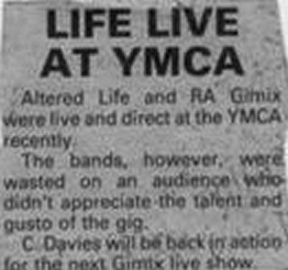 Gimix live fife press cutting